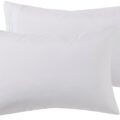 Nestl White King Pillow Cases 20×40 Inches, Soft Microfiber, Envelope Closure, King Size Set of 2