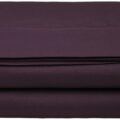Clara Clark ® Supreme 1500 Collection Single Flat Sheet – Full (Double) Size, Purple Eggplant