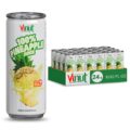 VINUT 100% Pineapple Juice with Real Pulp, Vitamin C Rich, No Added Sugar, Not From Concentrate, Gluten Free & Non-GMO Drink, 100% Vegan/Plant-Based, 10.82 fl oz Cans (Pack of 24)