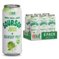 Vinut 100% Soursop Juice With Pulp (16.57 fl oz, Pack 6), No Sugar Added, Real Guanabana Soursop Graviola Drink, Fresh, Natural, Not from Concentrate (NFC)