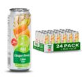 VINUT Ginger, Honey & Lime Juice, 85% Juice, No Added Sugar, Not From Concentrate, 16.9 fl oz (500 mL) Can, Pack of 24