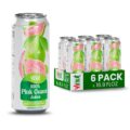 VINUT 100% Pink Guava Juice, No Added Sugar, Not From Concentrate, 16.9 fl oz (500 mL) Can, Pack of 6