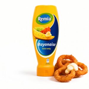 Remia Original Dutch Real Mayonnaise Extra Creamy 500ml Squeeze Bottle, Authentic Dutch Mayo Since 1925, Rich European-Style Mayo for Sandwiches and Condiments, Made with Rapeseed Oil and Real Barn Eg