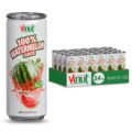 VINUT 100% Watermelon Juice with Pulp, Hydrating Electrolyte Drink, No Added Sugar, Not From Concentrate, Gluten Free & Non-GMO Drink, 100% Vegan/Plant-Based, 10.82 fl oz Cans (Pack of 24)