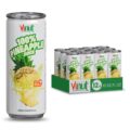 VINUT 100% Pineapple Juice with Real Pulp, Vitamin C Rich, No Added Sugar, Not From Concentrate, Gluten Free & Non-GMO Drink, 100% Vegan/Plant-Based, 10.82 fl oz Cans (Pack of 12)