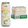 Vinut Natural Pineapple Juice Drink with Pulp, (16.57 fl oz, Pack of 6) – Real Pineapple Juice, No Sugar Added, Gluten Free, GMO-Free