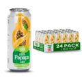 VINUT 100% Papaya Juice, No Added Sugar, Not From Concentrate, 16.9 fl oz (500 mL) Can, Pack of 24