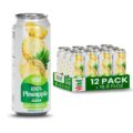 Vinut 100% Pure Pineapple Juice – Refreshing Tropical Fruit Juice, Not From Concentrate, All-Natural, No Added Sugar, 16.9 fl oz, 12 Pack