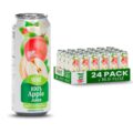 VINUT 100% Apple Juice, No Added Sugar, Not From Concentrate, 16.9 fl oz (500 mL) Can, Pack of 24