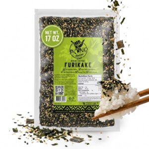 Pono Hawaiian Premium Made -Nori Komi Furikake Rice Seasoning – Gluten-Free and Non-GMO – Multi-Purpose Rice Topping – Free from Preservatives and Artificial Colors – Japanese Seasoning – 1lb (17.64oz