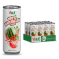 VINUT 100% Watermelon Juice with Pulp, Hydrating Electrolyte Drink, No Added Sugar, Not From Concentrate, Gluten Free & Non-GMO Drink, 100% Vegan/Plant-Based, 10.82 fl oz Cans (Pack of 12)