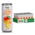 VINUT 100% Mango Juice with Pulp, Tropical Fruit Nectar, No Added Sugar, Not From Concentrate, Gluten Free & Non-GMO Drink, 100% Vegan/Plant-Based, 10.82 fl oz Cans (Pack of 24)