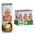 VINUT Chocolate Coconut Water, Dairy Free Plant-Based Milk Alternative, Creamy Cocoa Flavor, Lactose Free & Low Calorie, Non-GMO, 10.8 fl oz (320ml) Cans (Pack of 6)