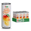 VINUT 100% Mango Juice with Pulp, Tropical Fruit Nectar, No Added Sugar, Not From Concentrate, Gluten Free & Non-GMO Drink, 100% Vegan/Plant-Based, 10.82 fl oz Cans (Pack of 12)