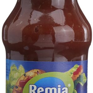 Remia Dutch Barbecue Sauce 250ml Glass Bottle, Authentic European BBQ Sauce Since 1925, Sweet and Smoky BBQ with 35% Real Onion and Bell Pepper, Gluten-Free, Made with Natural Smoke Flavor and Apple,