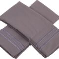 Sweet Home Collection 1500 Series Egyptian Quality Deep Pocket Pillowcase, King, Gray