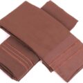 Sweet Home Collection 1500 Series Egyptian Quality Deep Pocket Pillowcase, Standard, Brown