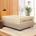 Clara Clark Stay Fitted Single Sheet, Fitted Sheet ONLY! Stay Fit on Mattress with Elastic Straps at Corners, Deep Pocket Fitted Sheet, Fits 18 to 24 Inch Mattress, King – Cream Beige